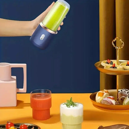 Xiaomi Portable Electric Fruit Juice Blenders 400ml Personal sized Mini Bottle Home USB rechargeable 6 Blades blender Machine