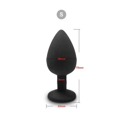 3 Size Silicone Butt Plug Anal Plug Unisex Sex Stopper Adult Toys for Men/Women Anal Trainer Prostate Massager Dildo for Couples