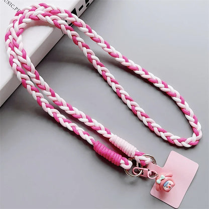 Can Be Carried Outdoor Mountaineering Mobile Phone Lanyard Women's Belts Woven Hanging Ornaments Anti Loss Lanyards Neck Strap