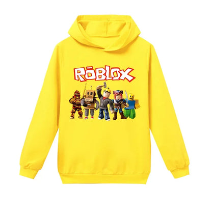 Robloxing Cartoon Anime Children Costume Spring Hoodie Kids Clothes Funny Haruno Sakura Hoodies for Teen Girls Baby Sweatshirt