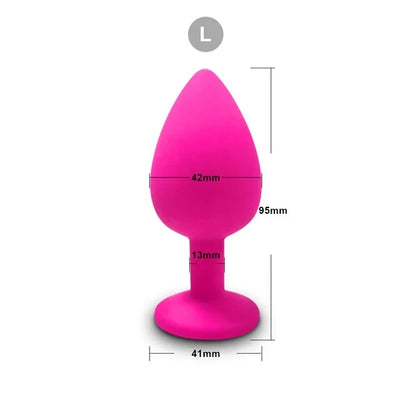 3 Size Silicone Butt Plug Anal Plug Unisex Sex Stopper Adult Toys for Men/Women Anal Trainer Prostate Massager Dildo for Couples