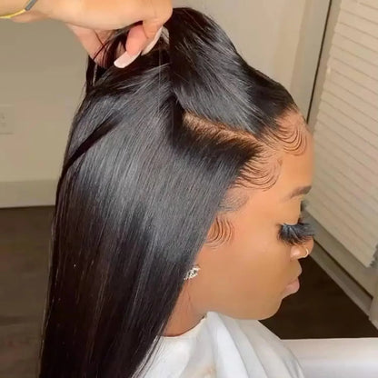 13x4 13x6 Chocolate Brown Lace Front Wigs Bone Brazilian Straight Hair Wigs Lace Frontal Wig Lace Front Human Hair Wig Remy