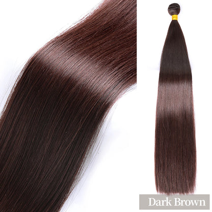 24 Inch Straight Hair Extensions Ombre Hair Bundles Heat Resistant Fiber Hair Weaving Synthetic Straight Hair