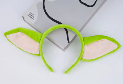 Star Wars Yoda  Animes Character Headband  Ear Hair Hoop Plush Headpiece Easter Party Cosplay Costume Prop Children's Gifts