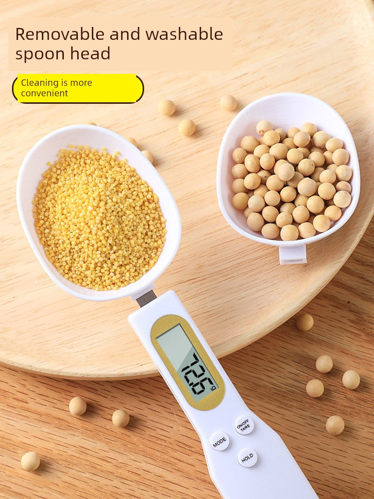 Electronic Scale Measuring Spoon Scale Snowflake Crisp Weighing Spoon Scale Measuring Spoon Measuring Spoon Gram Measuring Spoon Home Baking Tool