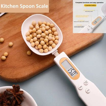 New LCD Digital Measurement Adjustable Weighing Spoon Coffee Powder Scale Baking Scale Electronic Measuring Spoon Kitchen Tools