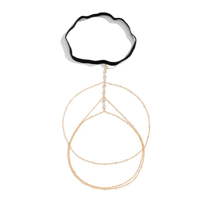 Boho Elastic Band Crystal Leg Thigh Chain for Women Summer Beach Sexy Tassel Multilayer Adjustable Body Jewelry Dress Decorate