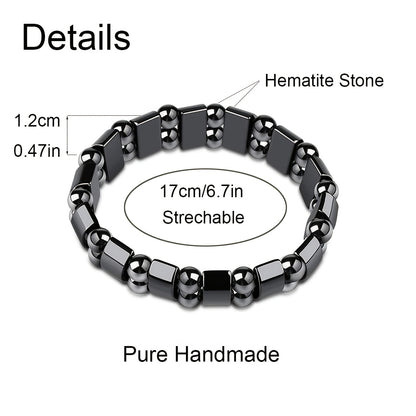 1/2/3pcs Men's Fashionable Sports Black Bracelet