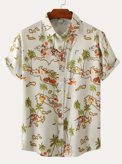 2022 New Arrival - Mens Trendy Graphic Print Casual Shirt - Short Sleeve, Breathable, Vibrant Designs for Stylish Everyday Wear