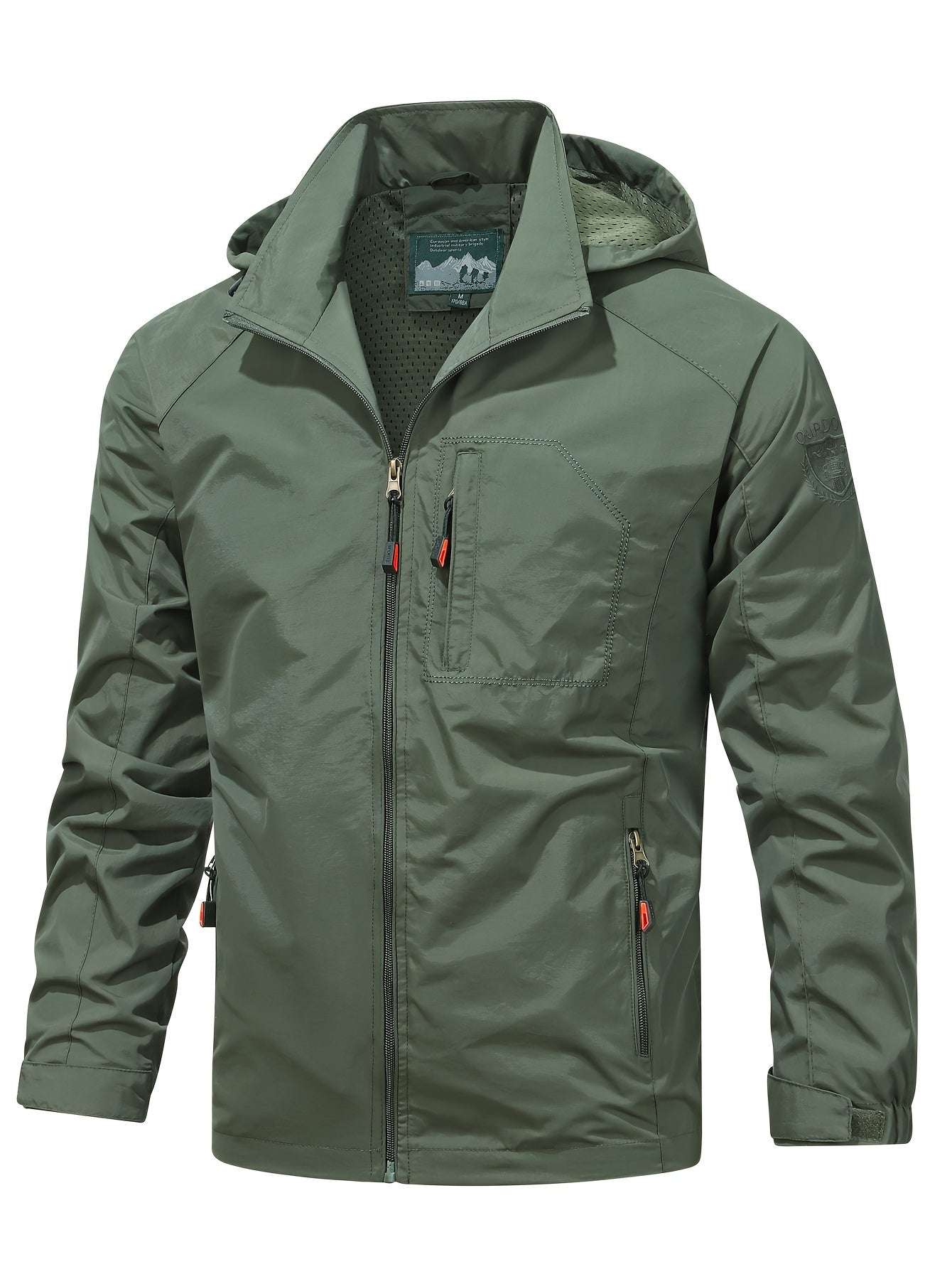 [Popular Choice] Men's Lightweight Jacket Packable Windbreaker Running Jacket Coat Stand Collar Windbreaker Bomber Jacket
