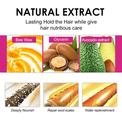 Hair Wax Stick, Flyaways Hair Stick Styling Wax For Hair Edge Control, Non-greasy Styling Wax Stick