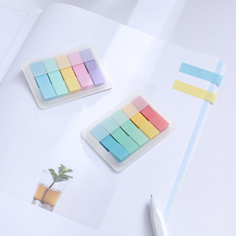 100-Count Oblong Sticky Tabs | Writable & Repositionable Page Flags | Color-Coded Index Tabs for Easy Organization