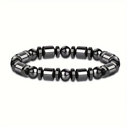 1/2/3pcs Men's Fashionable Sports Black Bracelet