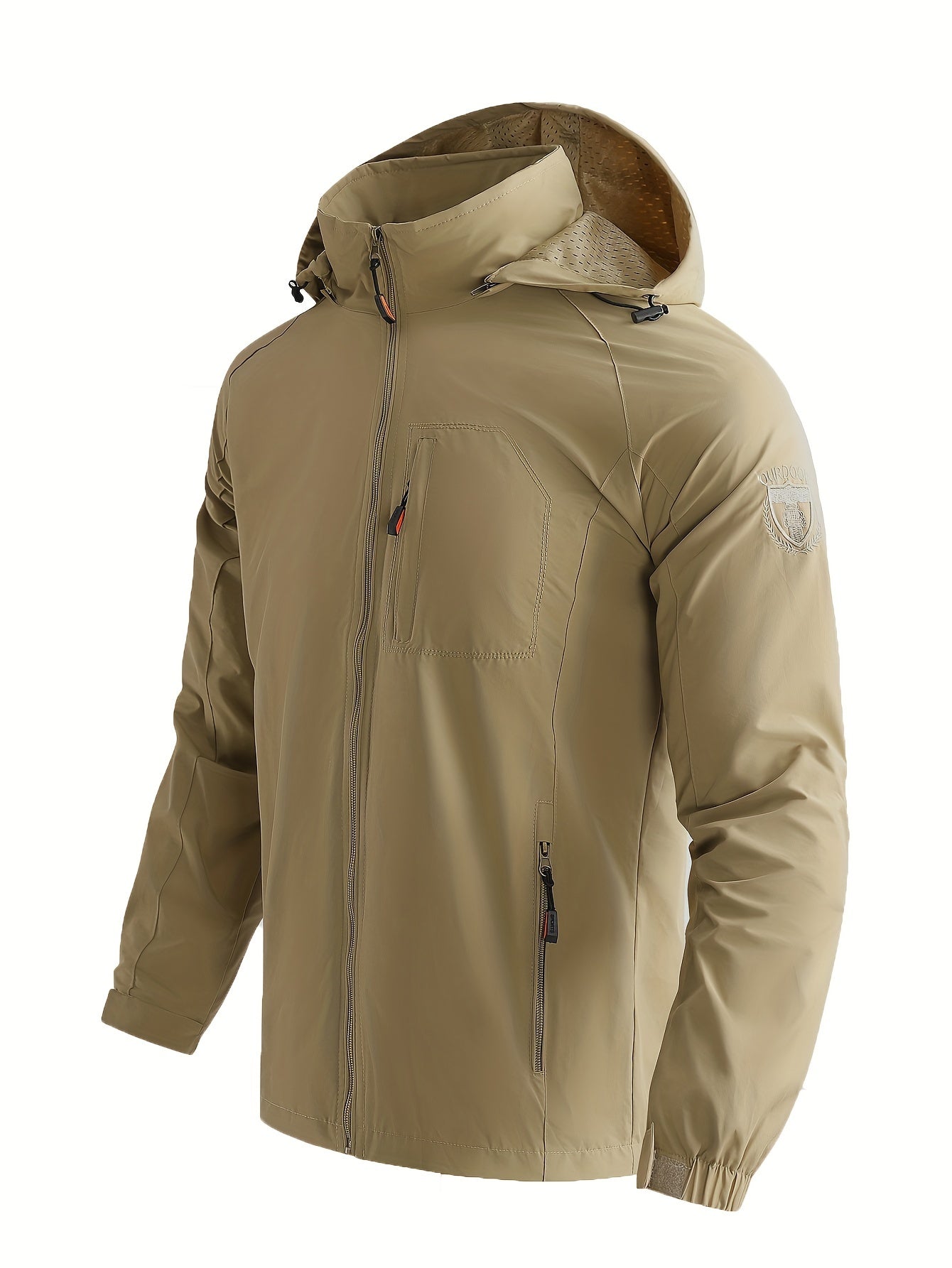 [Popular Choice] Men's Lightweight Jacket Packable Windbreaker Running Jacket Coat Stand Collar Windbreaker Bomber Jacket