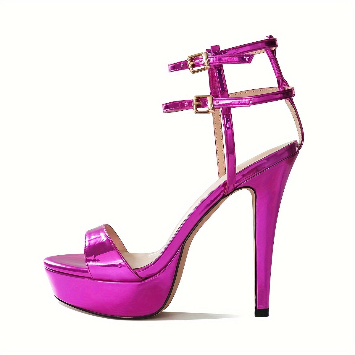 Women's Platform Ankle Strap High Heels, Open Toe Fashion Stiletto Sandals, Sexy Party & Dress Pumps, Prom Shoes